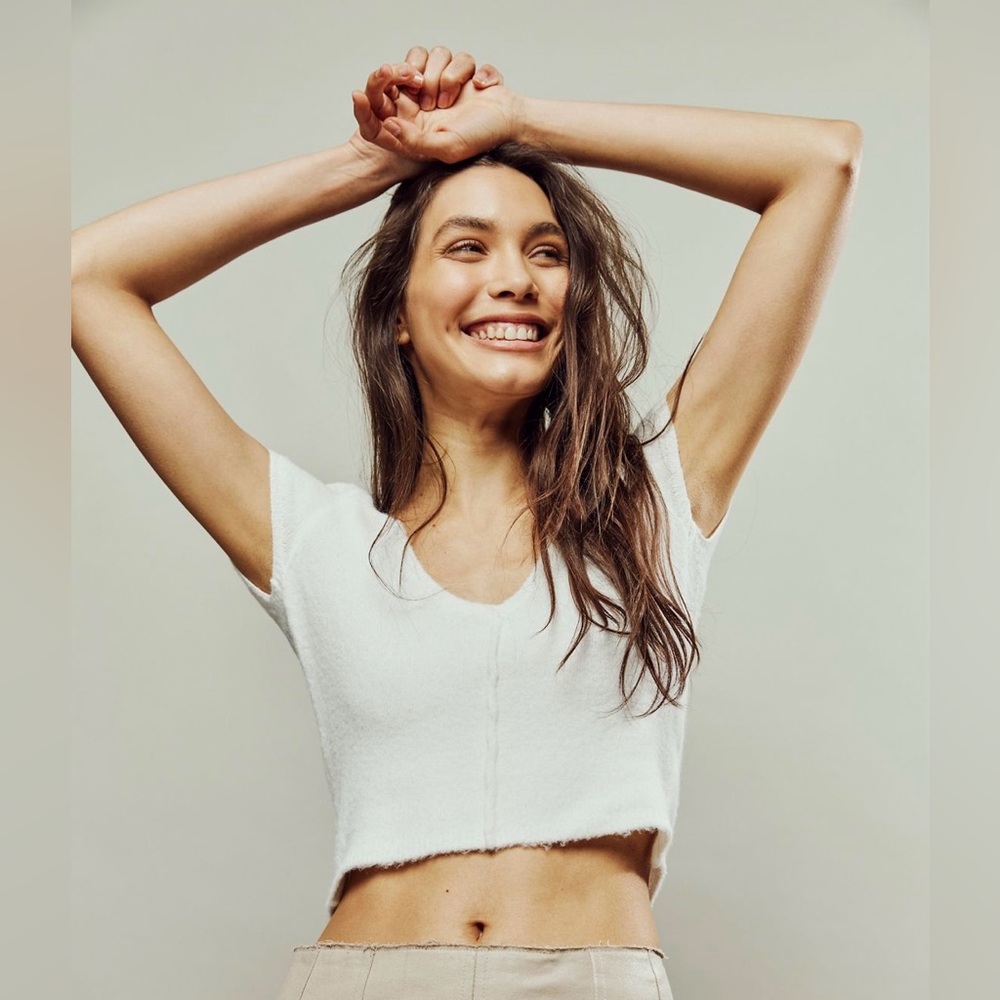 NWT Free People Keep Me Warm Crop Top